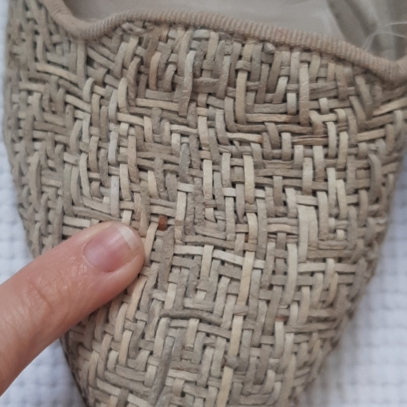 VINTAGE Handmade in Italy Joan & David Woven Leather Loafers, Granny Cottage 7.5 - Picture 8 of 11